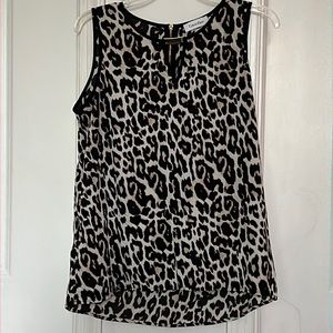 Calvin Klein Leopard Print Blouse